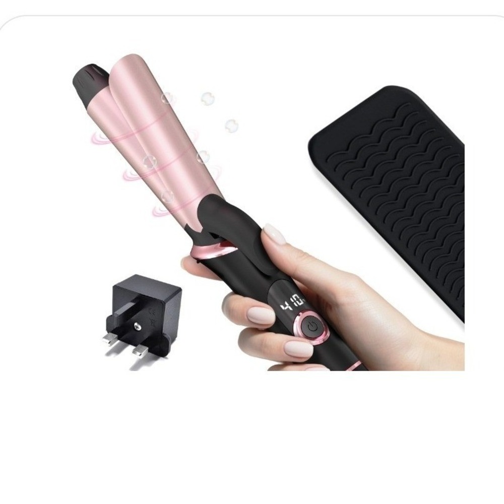 Mini Curling Iron Women 1" Pink Ceramic Travel Dual Voltage 111 NWT